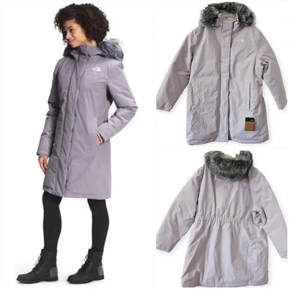 The North Face Arctic Women Waterproof Down Parka Lavender Plus Size 2X NEW $350